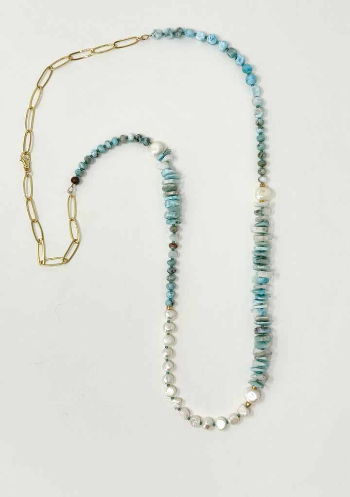 Wanderlust Larimar Necklace