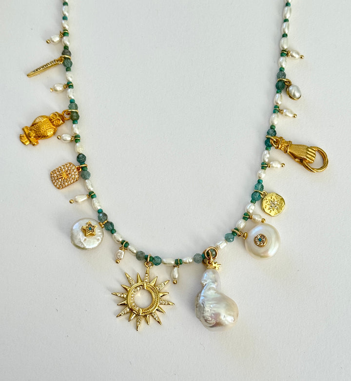 Pearl Charm Necklace