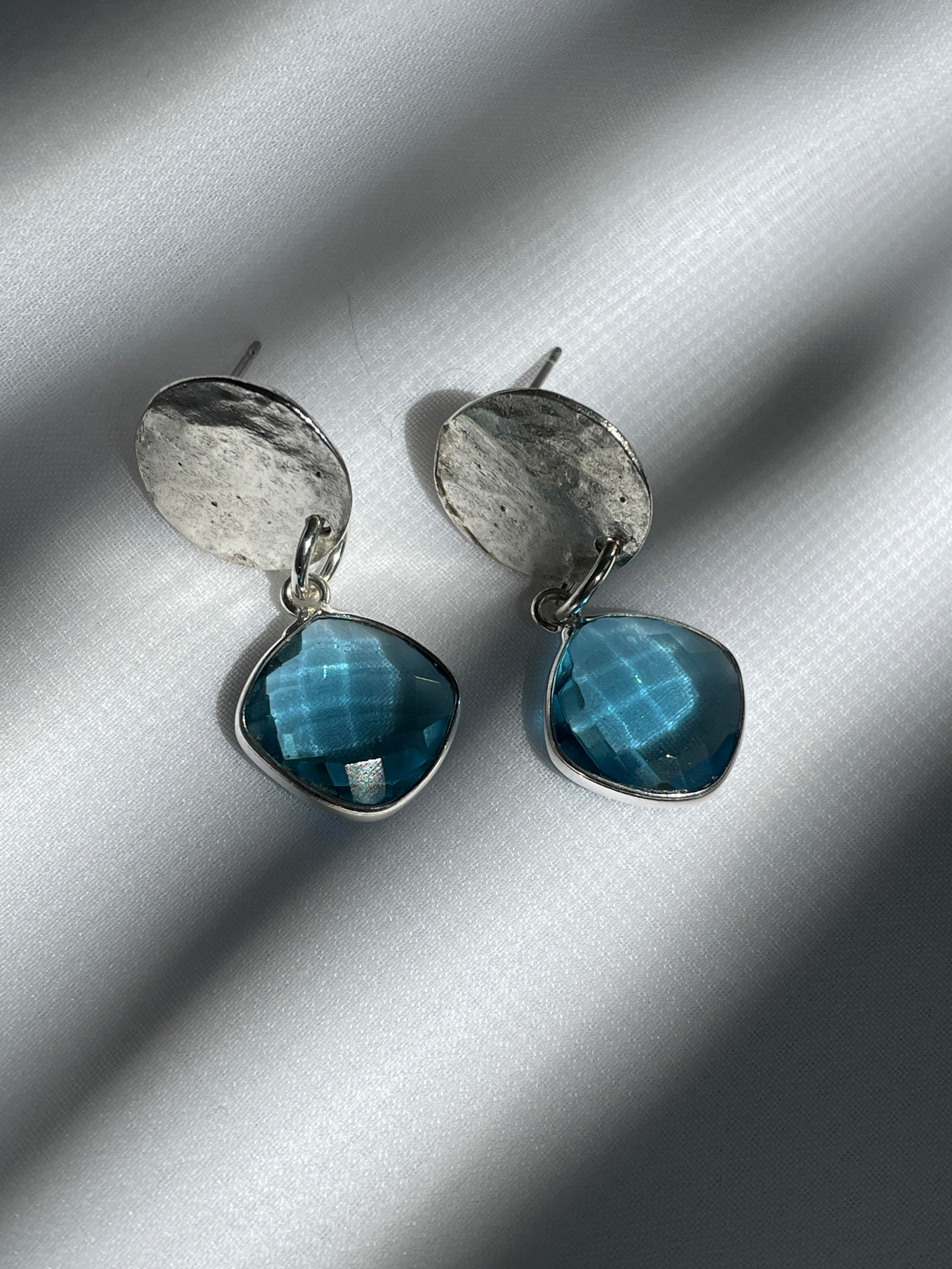 London Blue Quartz  Earrings