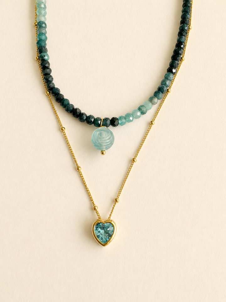 Bluebell Heart Necklace *