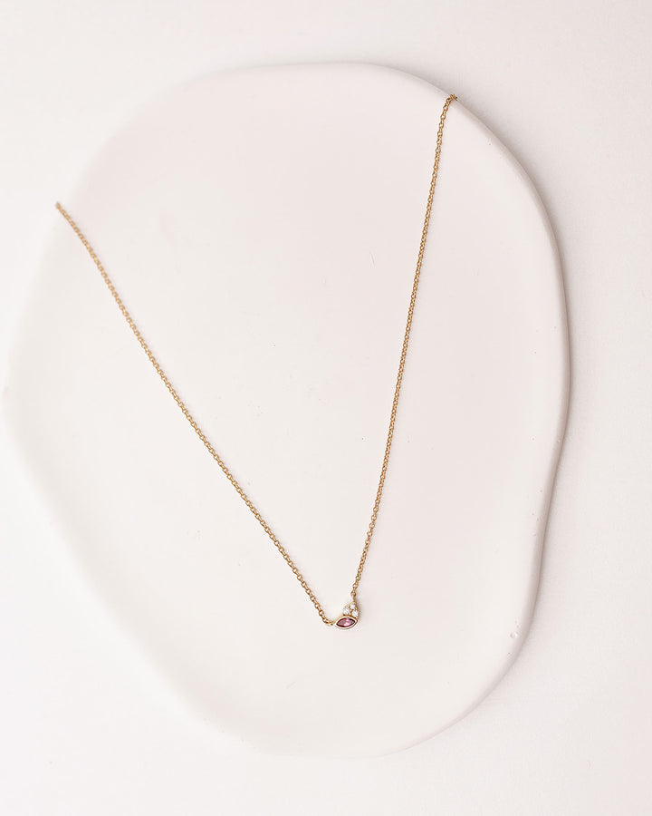 Embrace Tourmaline and Diamond Necklace