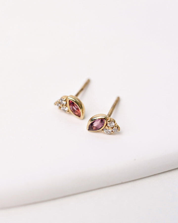 Embrace Tourmaline and Diamond Earrings