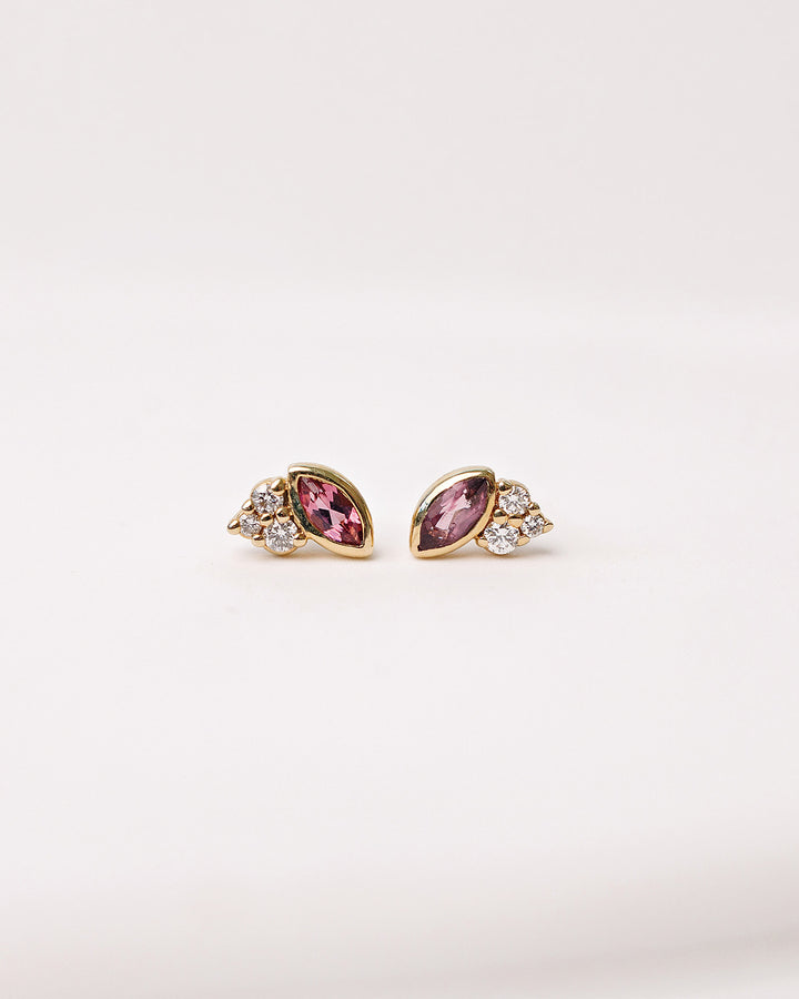 Embrace Tourmaline and Diamond Earrings