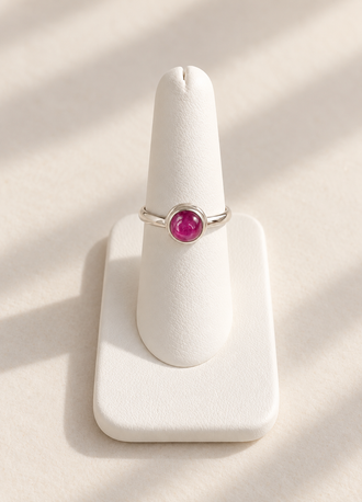 Pink Star Sapphire Ring