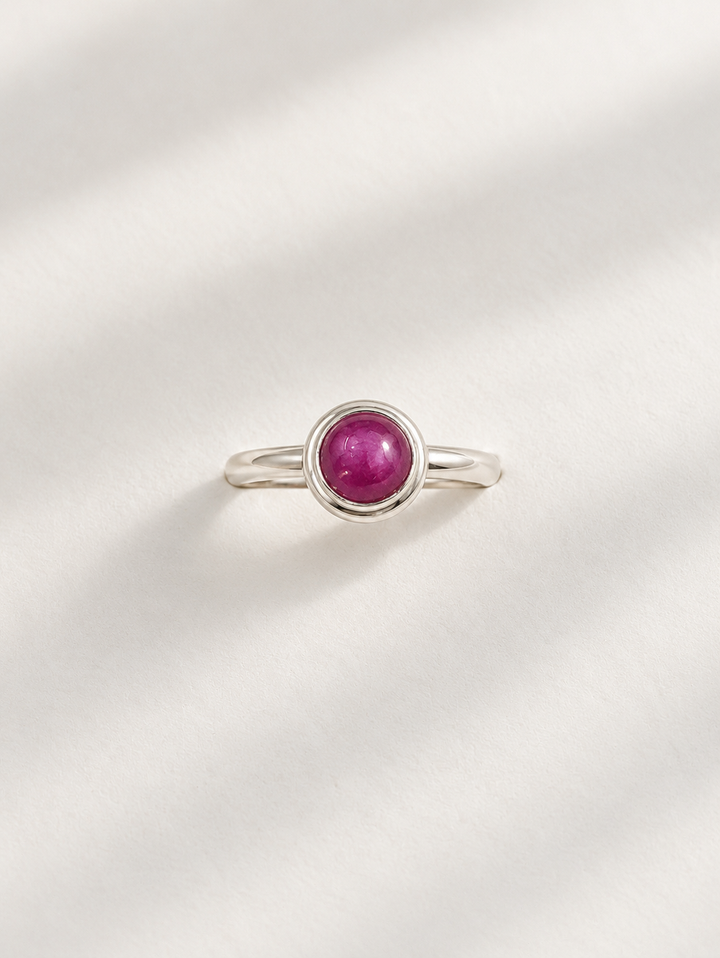 Pink Star Sapphire Ring