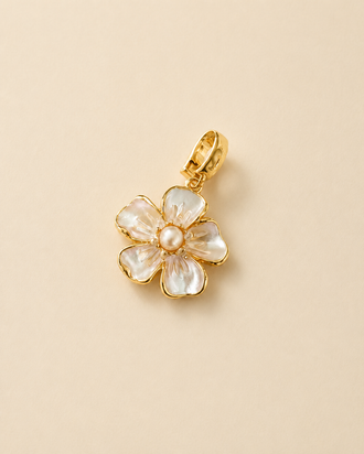 Gold Sweet Pea Charm