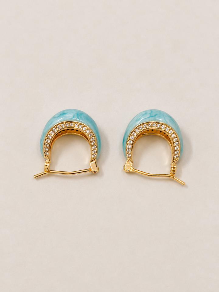 Basket Hoop Earring