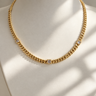Clear Candy CZ Necklace