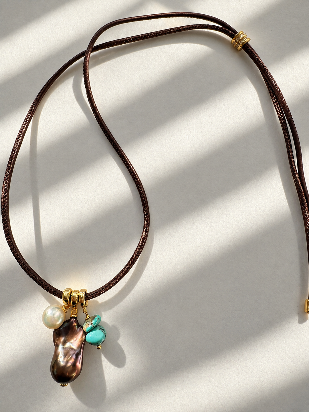 Cocoa Pearl Necklace*