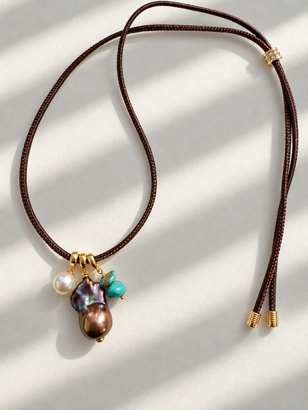 Cocoa Pearl Necklace*