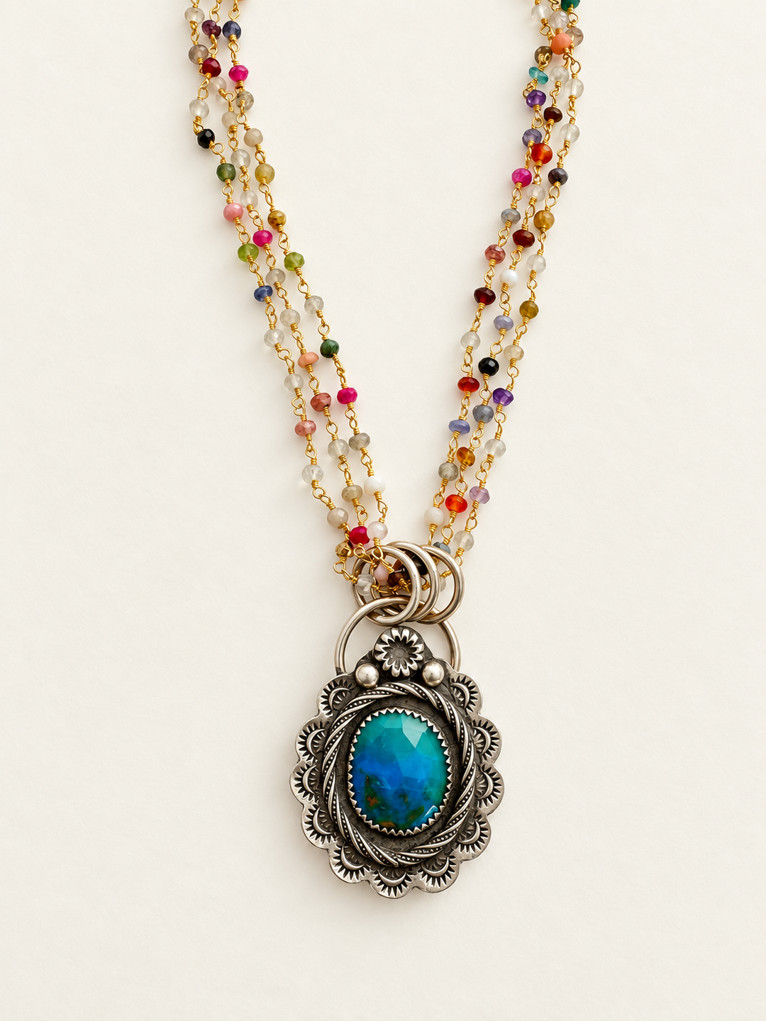 Mosaic Bloom Necklace*