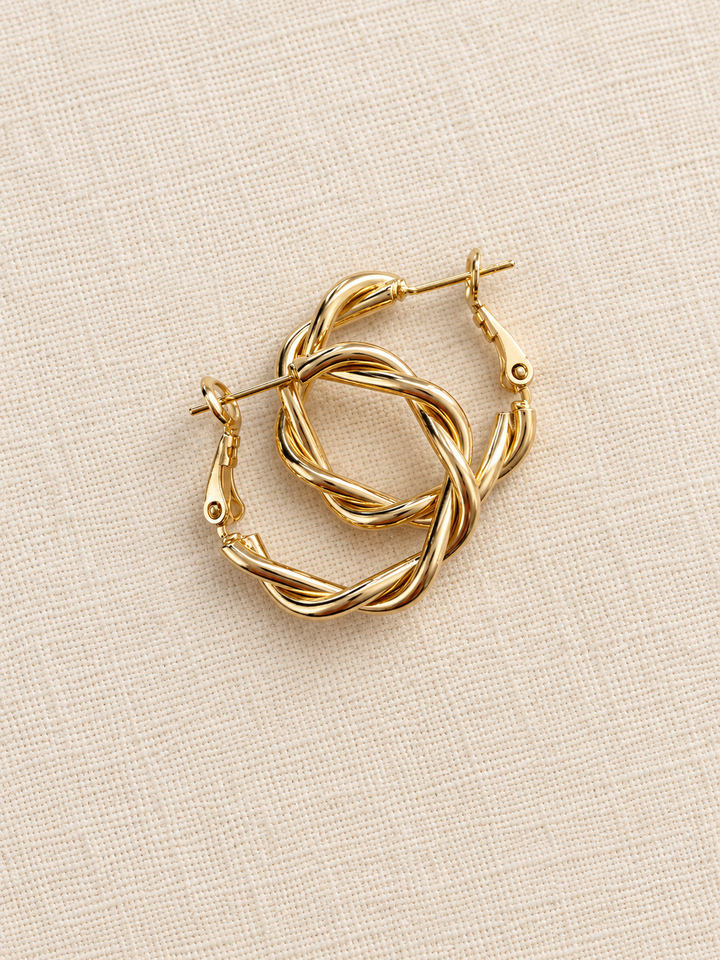 Rope Hoop Earrings