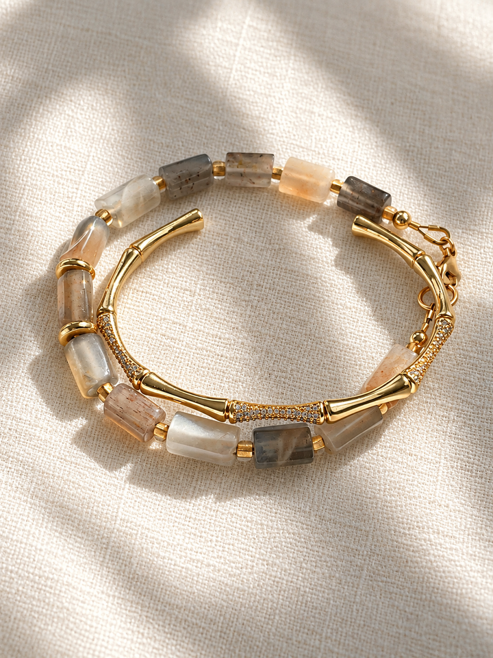 Sea Sands Moonstone Bracelet
