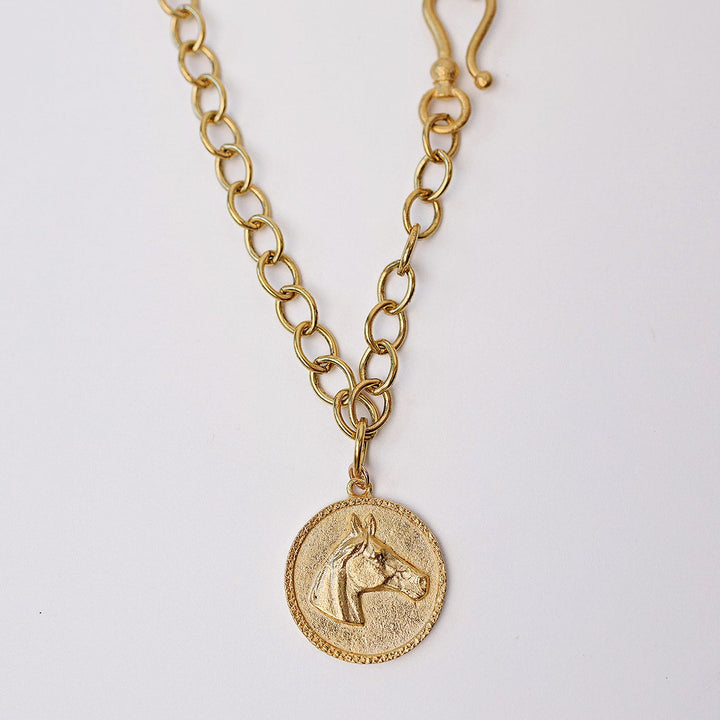 Gold Stallion Necklace