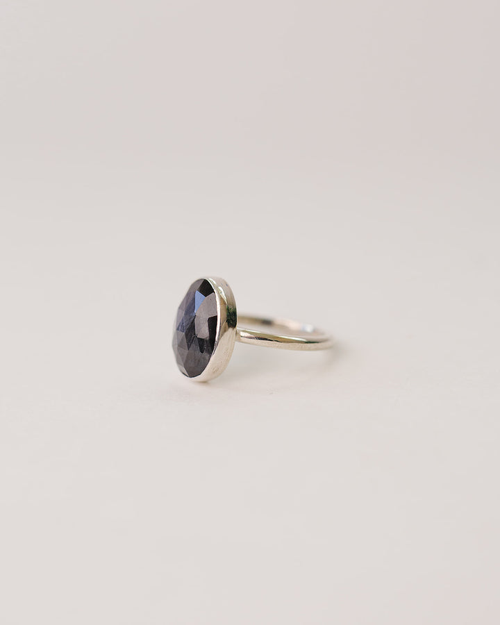 Grey Sapphire Rosecut Ring
