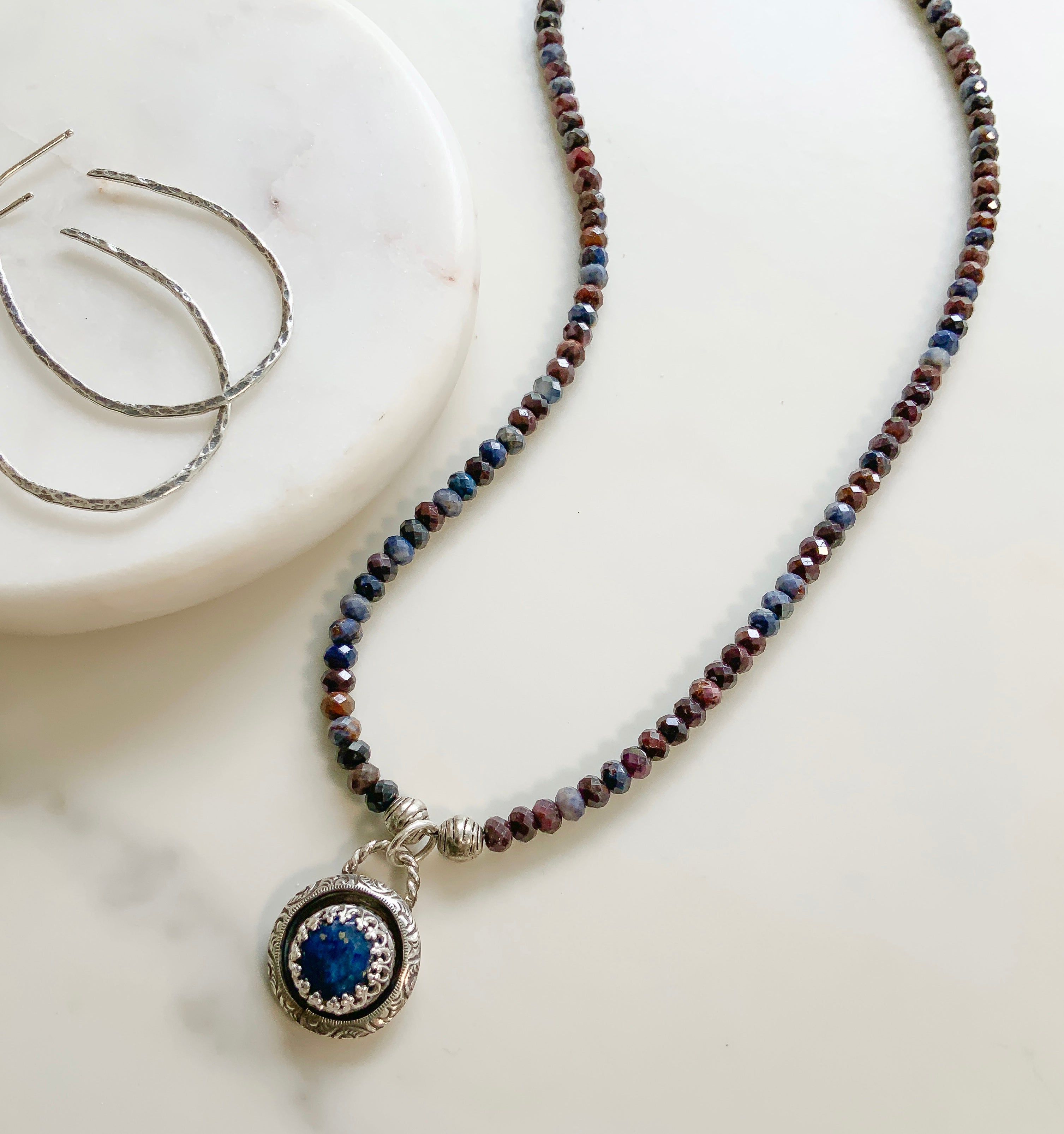 Blue Moon Natural Sapphire Necklace