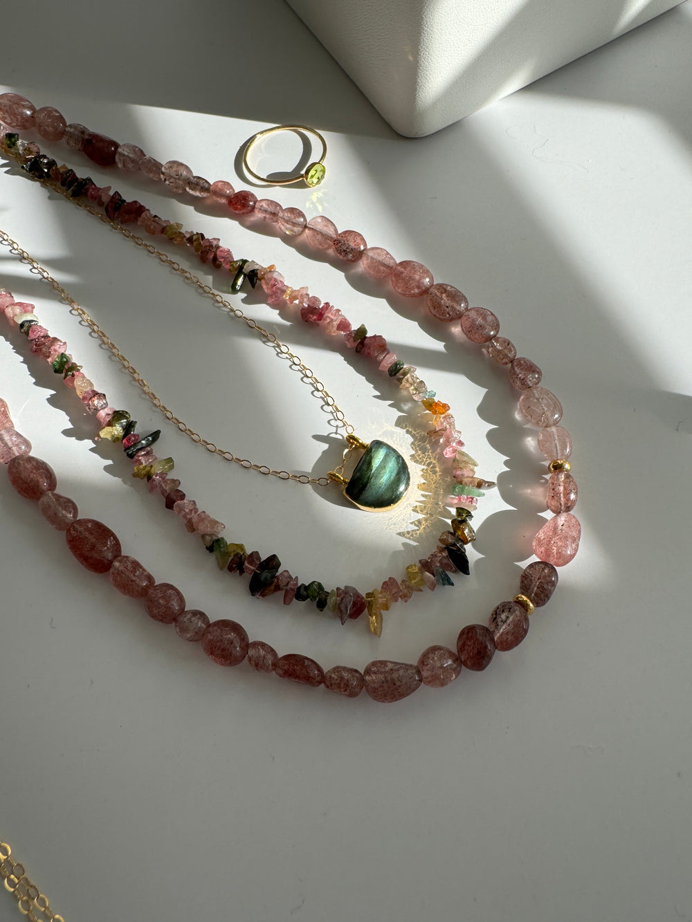 •COVE• labradorite + cosmic cove + silver necklace (26