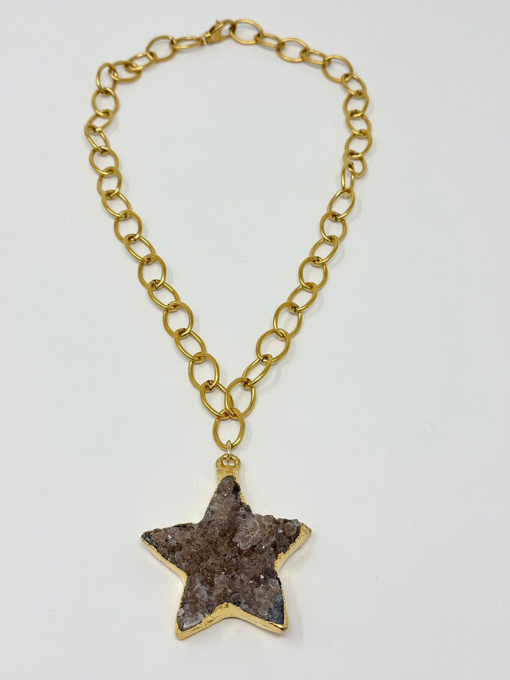 Star of Amethyst Necklace