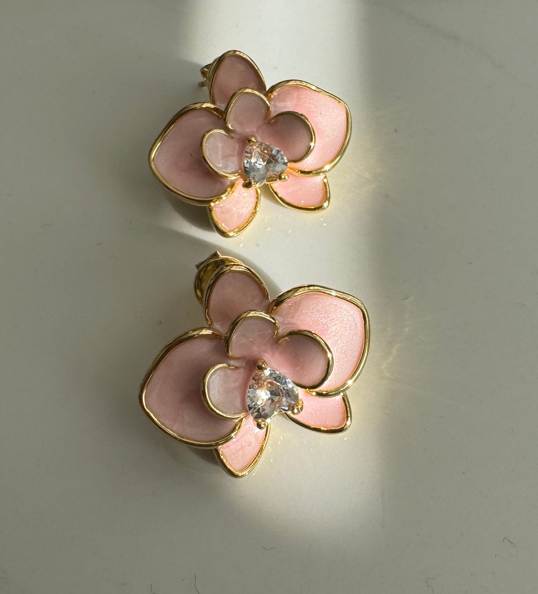 Pink Petal Earrings
