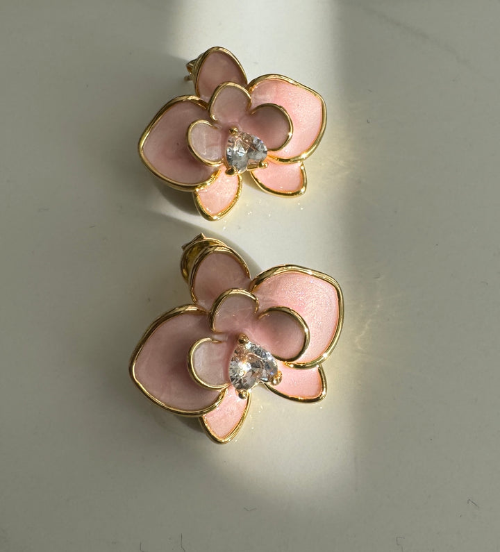 Pink Petal Earrings