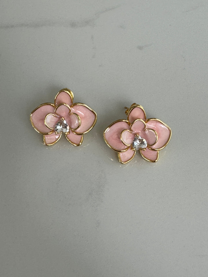 Pink Petal Earrings