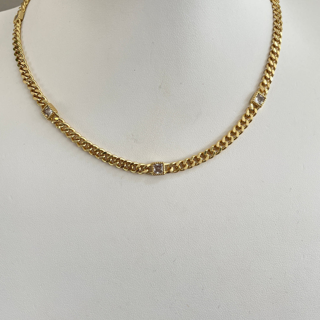 Clear Candy CZ Necklace