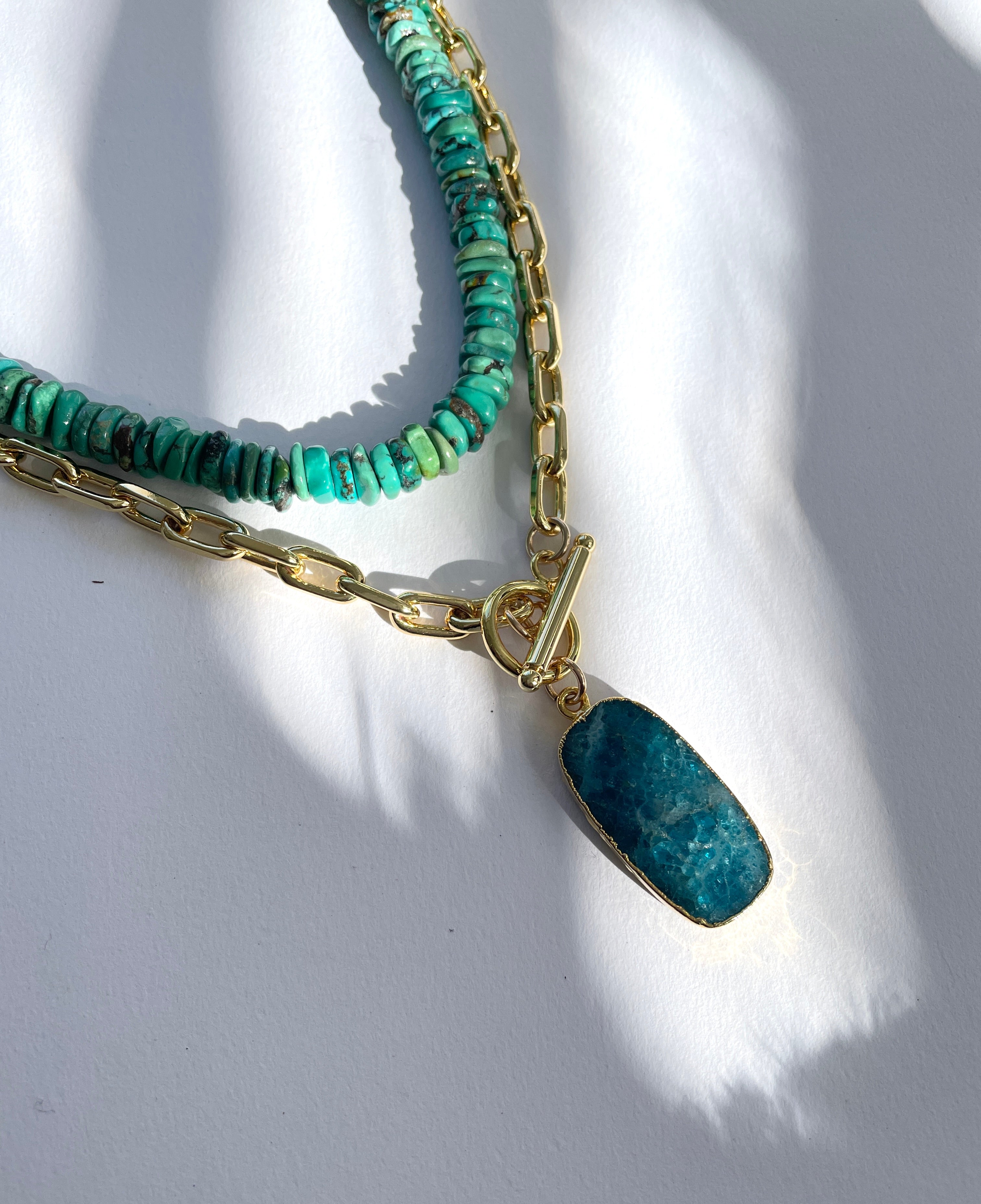 Seaside Apatite Blue Necklace