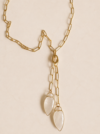 Moonlit Lariat Necklace
