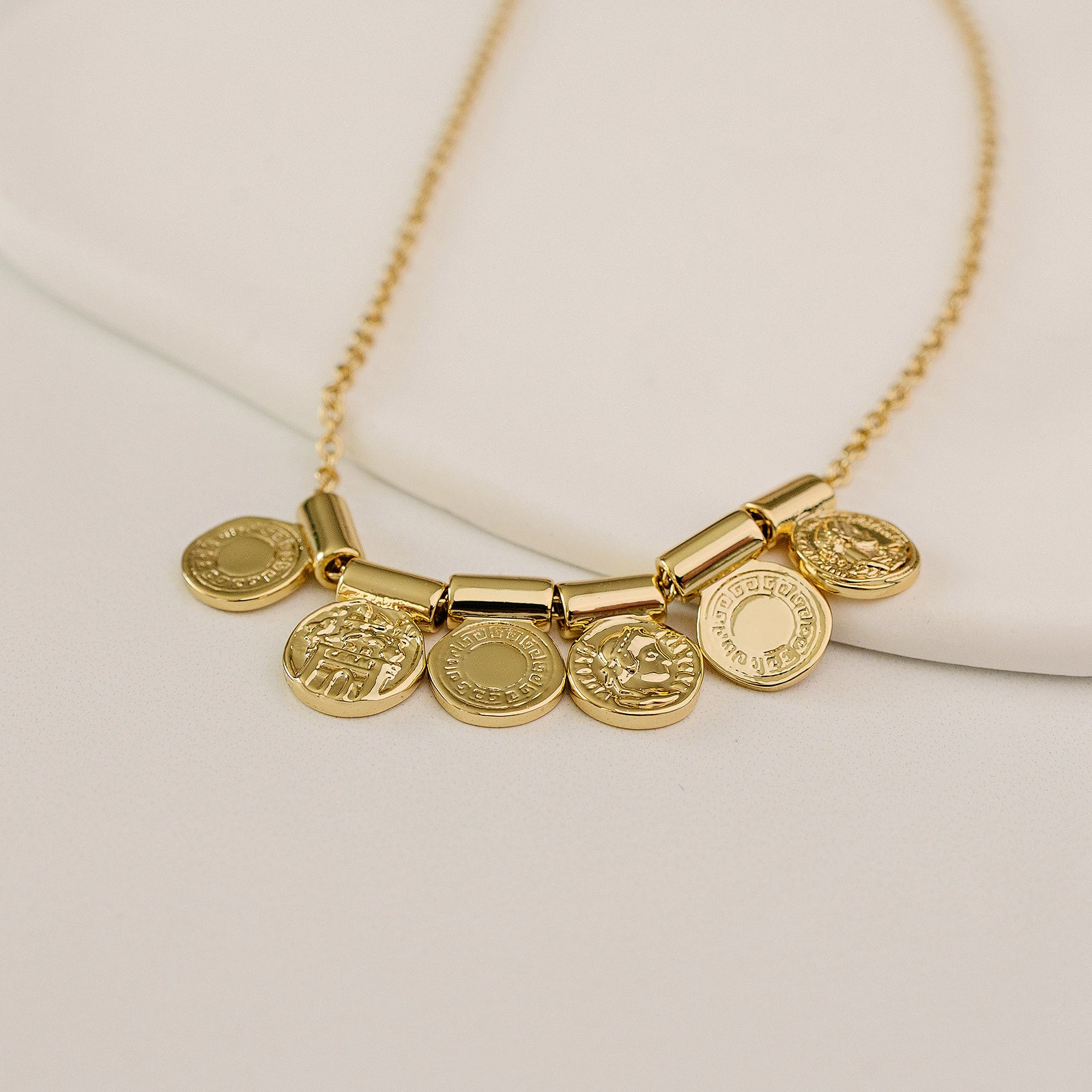 ⑦Etoile Coin Necklace【＃Casual】 （Gold） Traveler's Coin Necklace – Few Made
