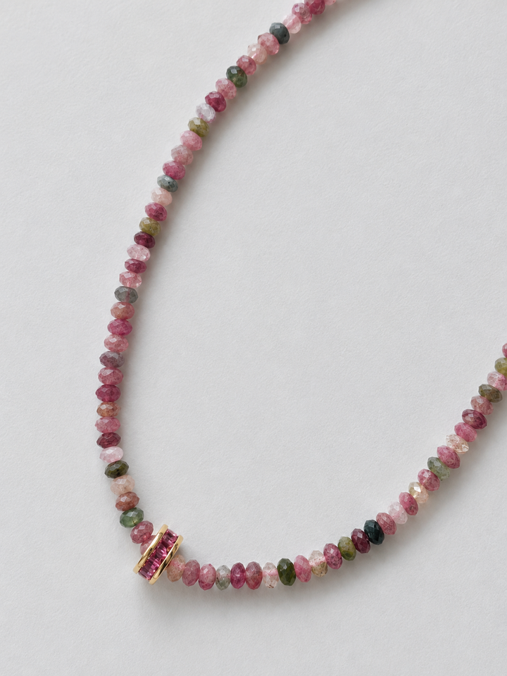 Watermelon Tourmaline Necklace *