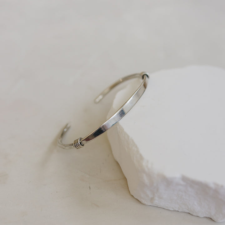 Silver Coil Bracelet