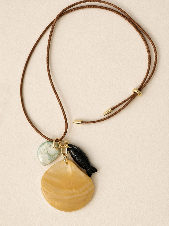 Hook Line & Sinker Necklace*