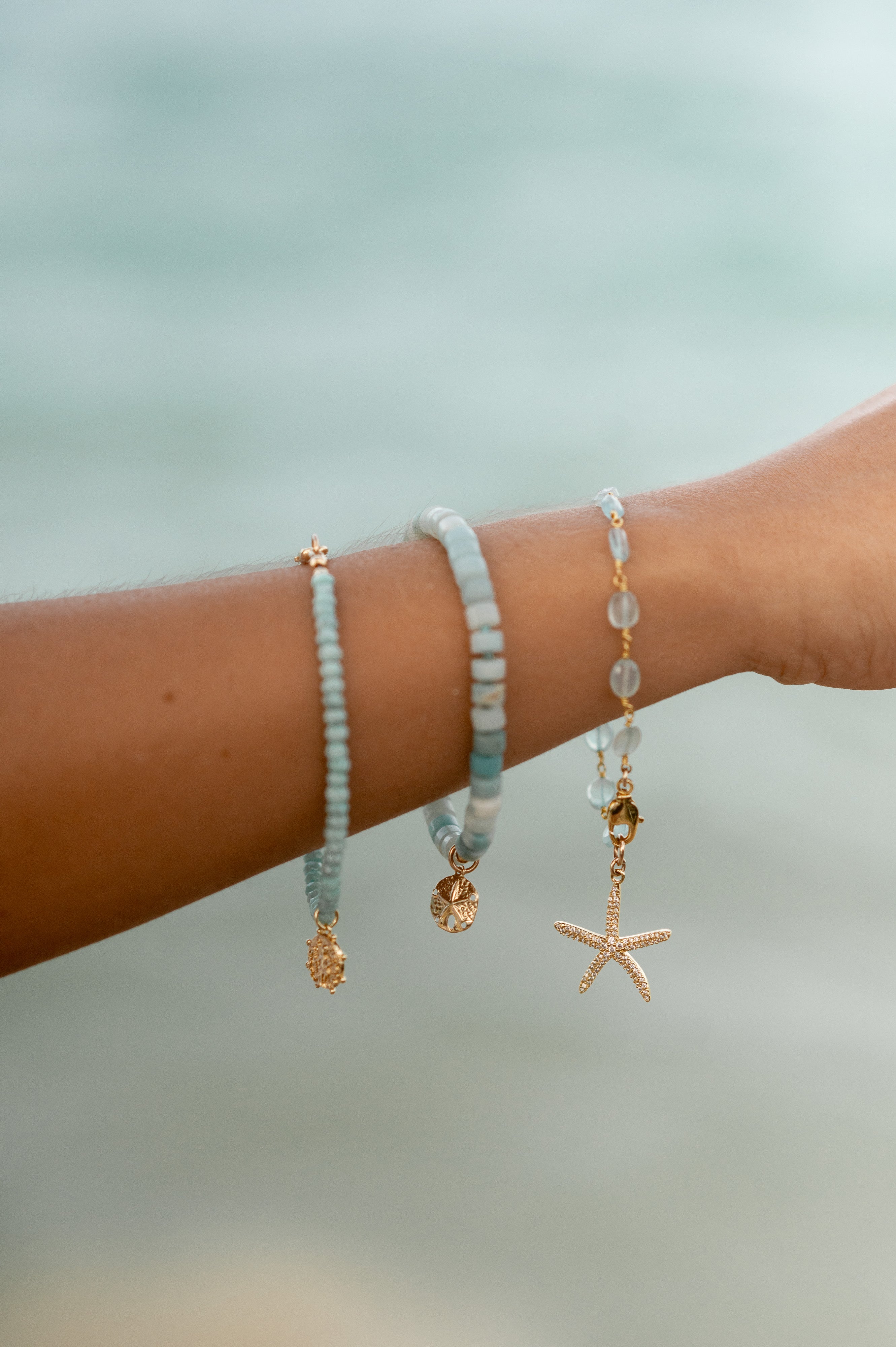 Aqua Sea Star Bracelet