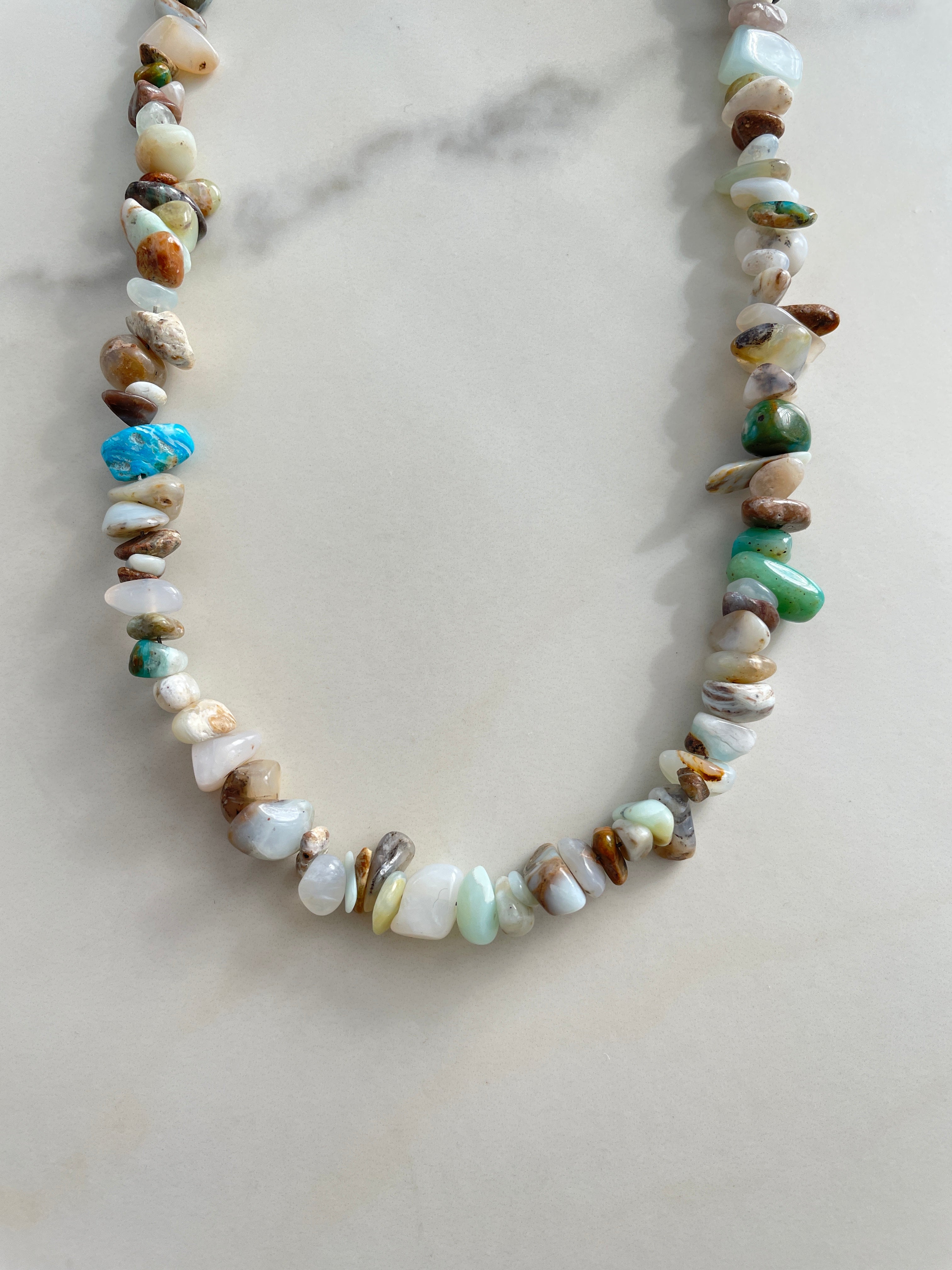 Rocky Shores Blue Opal  Necklace