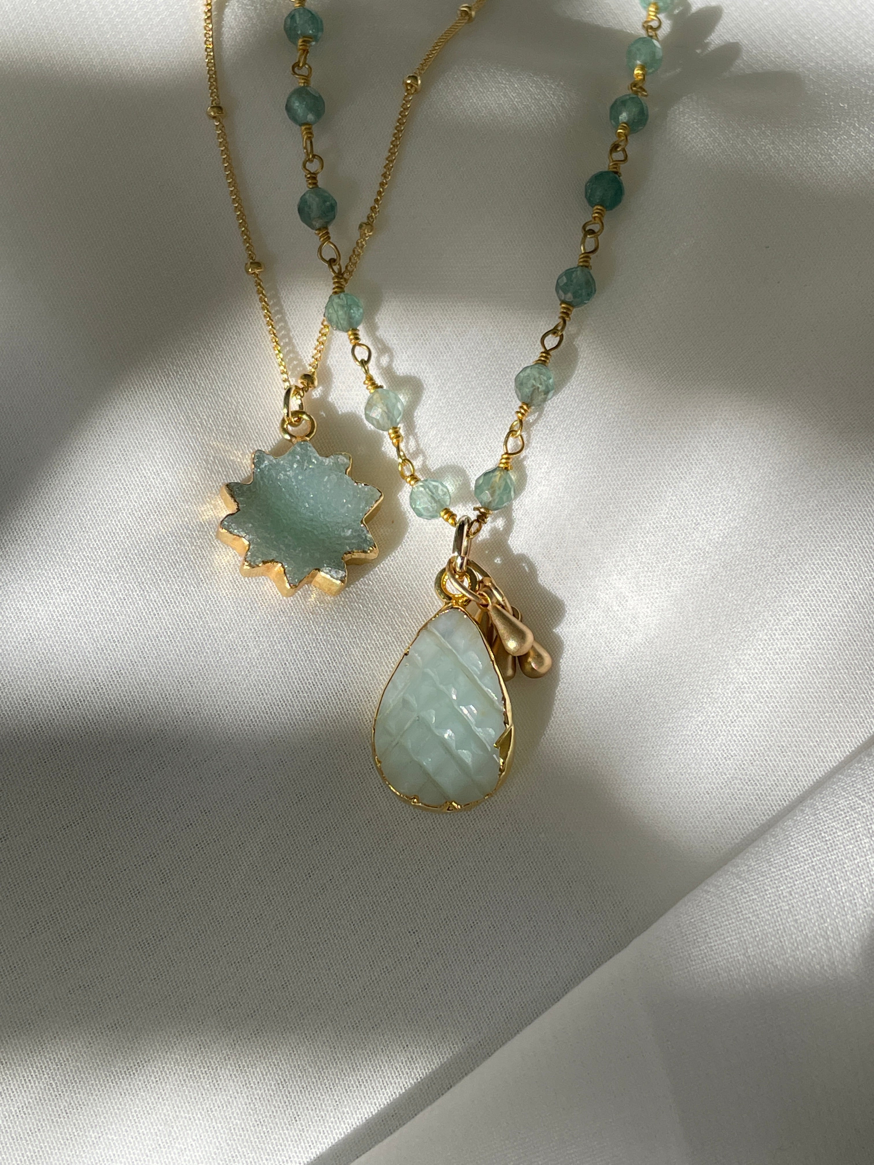 Simplicity Aquamarine Necklace