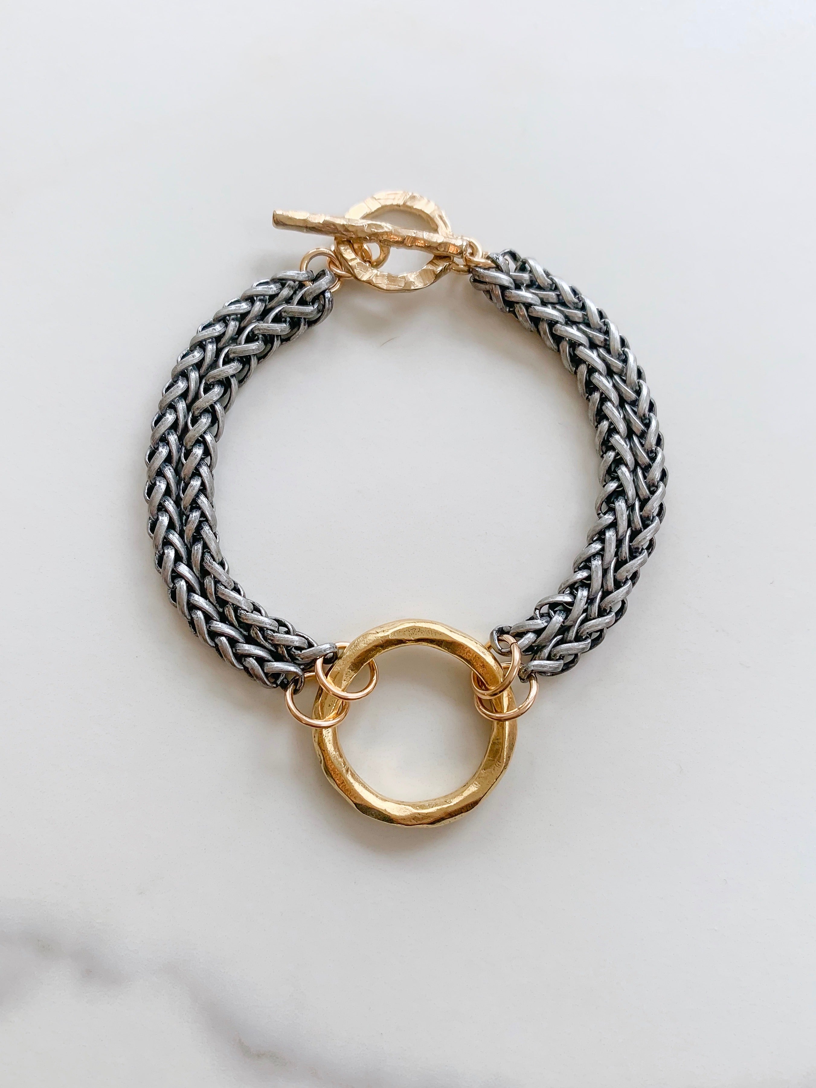 Circle of Trust Bracelet in Black and Gold