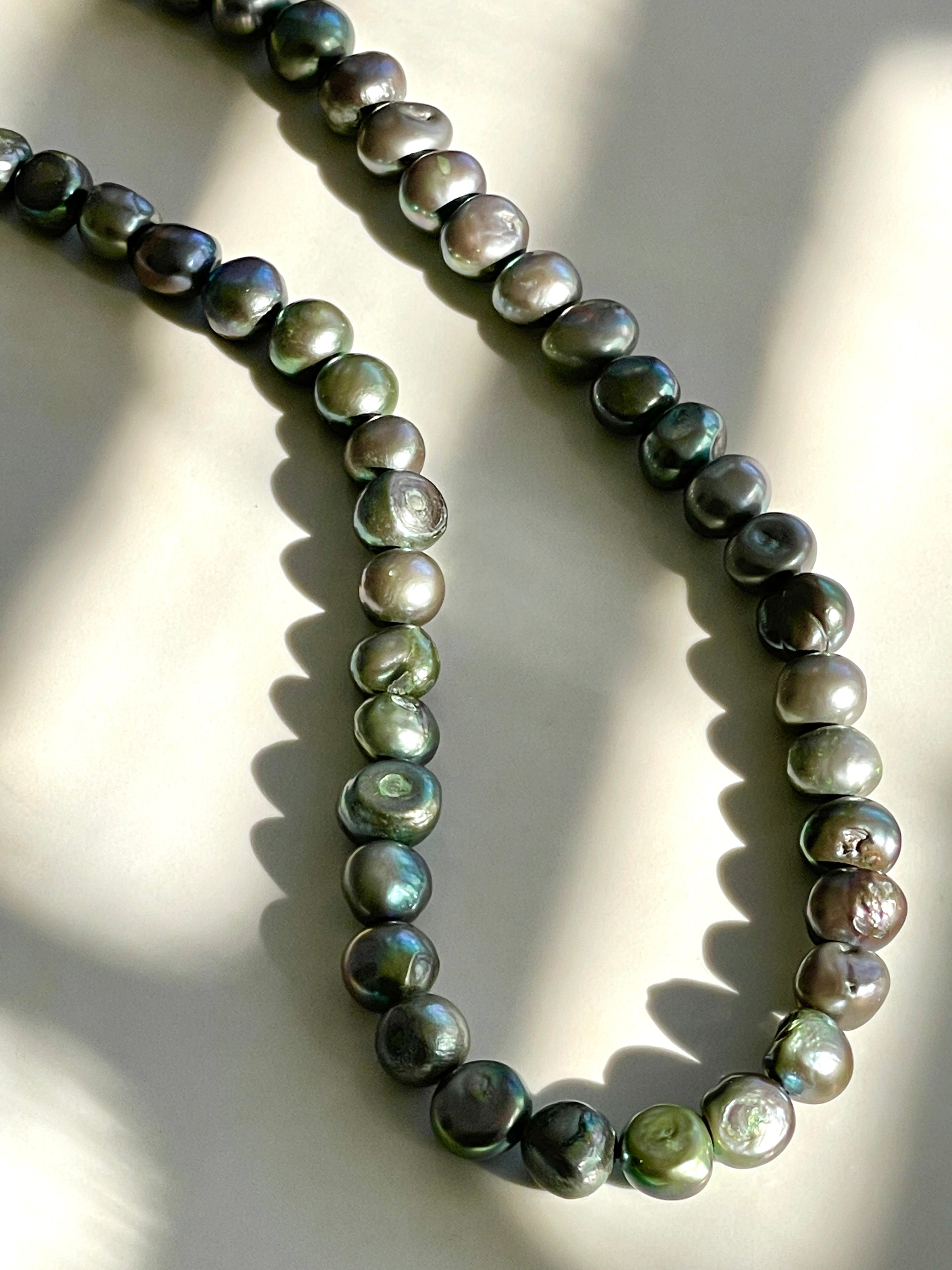 Baroque Tahitian Pearl Necklace, 11.0-13.0mm - Pure Pearls