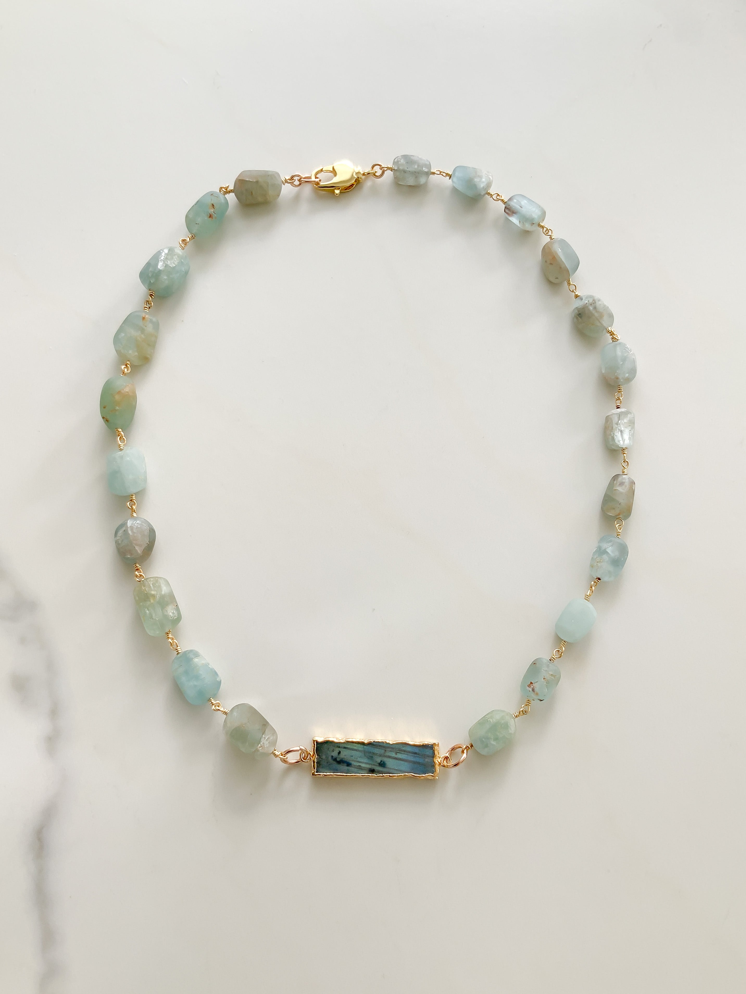 Frost Aquamarine Necklace