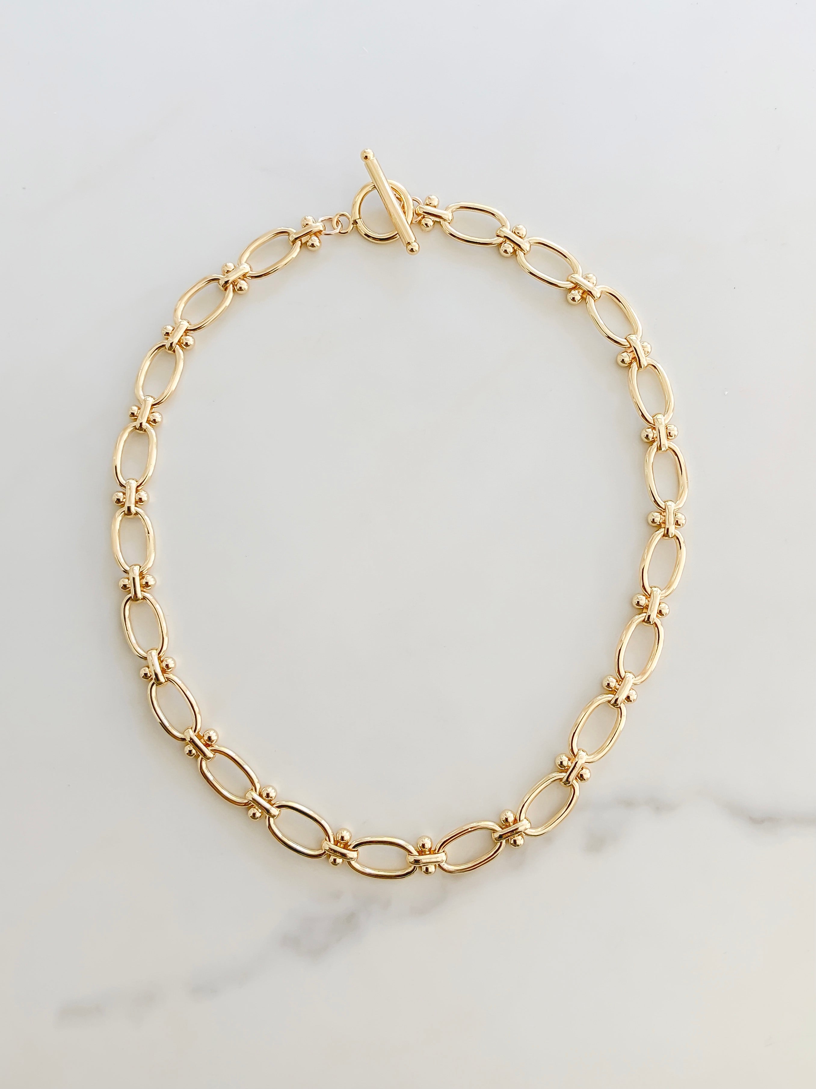 slider link necklace
